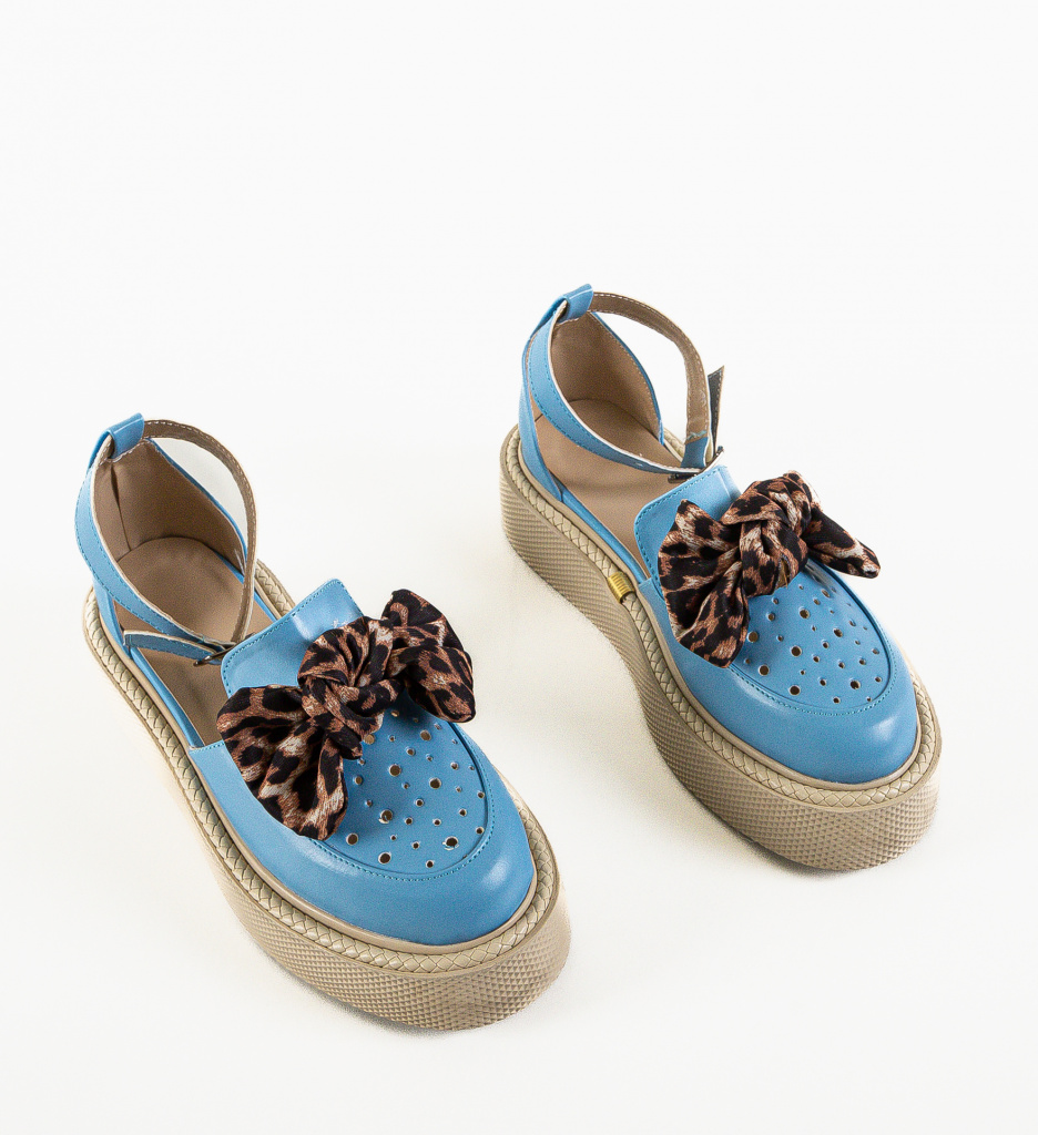 Rogar Pantofi Casual Albastri - Confort Maxim - imagine 6