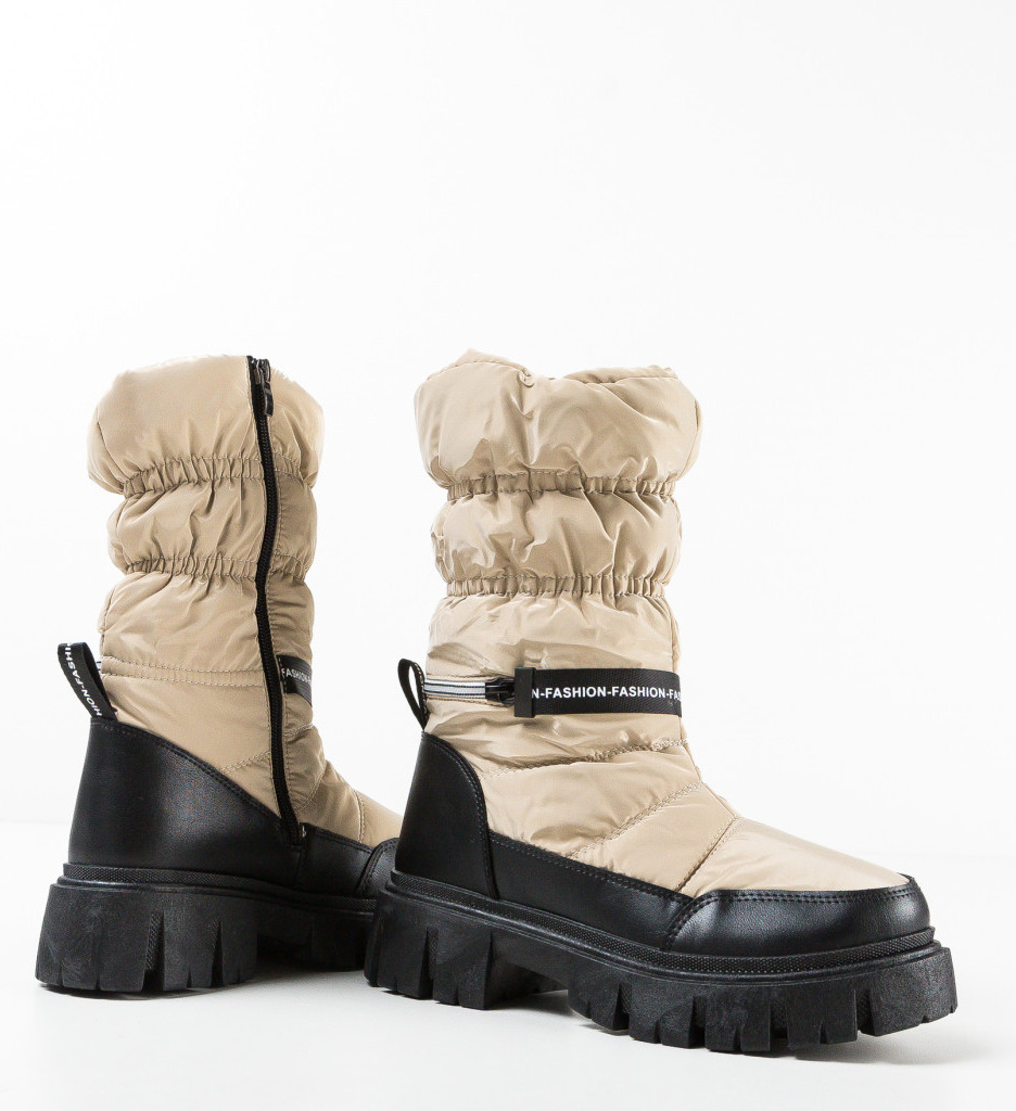 Ghete Dama James Khaki - Stil & Confort - imagine 6