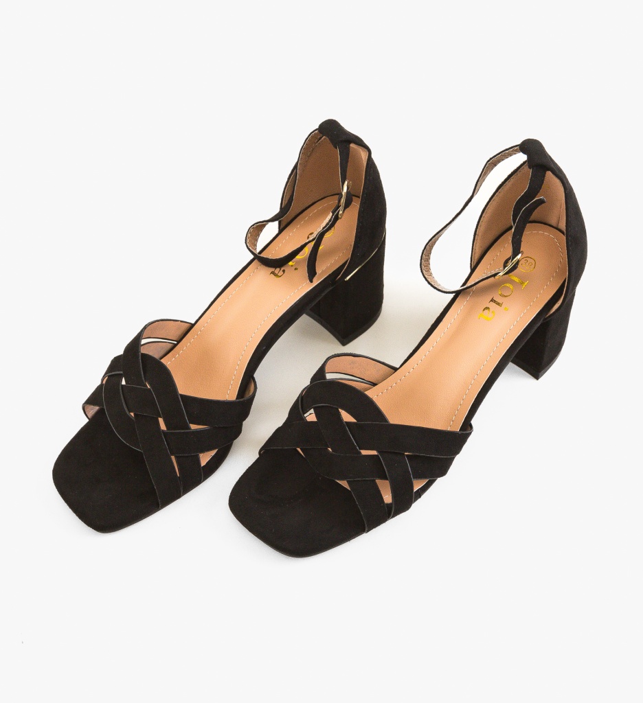 Sandale Larson Negre | Eleganță și Stil - imagine 5