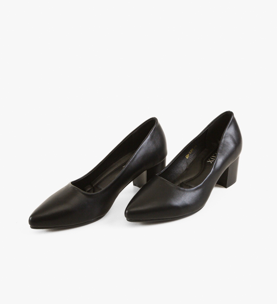 Pantofi Dama cu Toc Negri | Stil și Eleganță - imagine 6