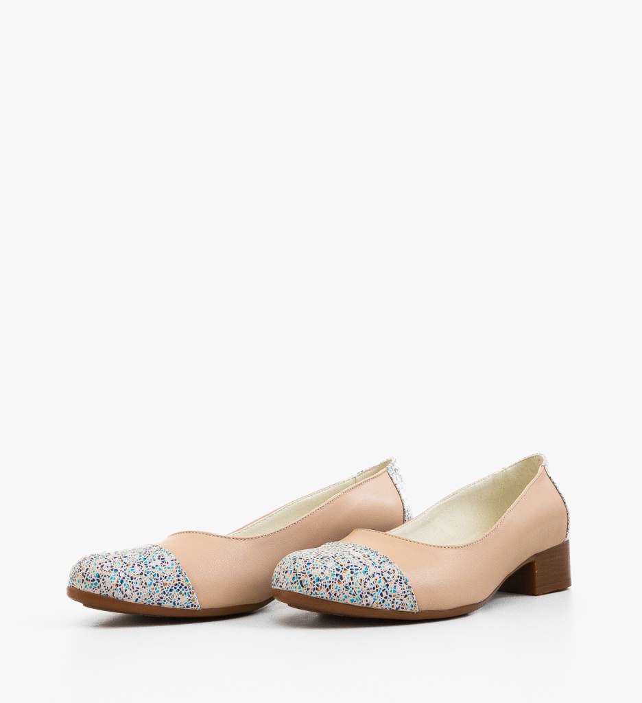 Pantofi Dama Anny Bej cu Toc Eleganți - imagine 5
