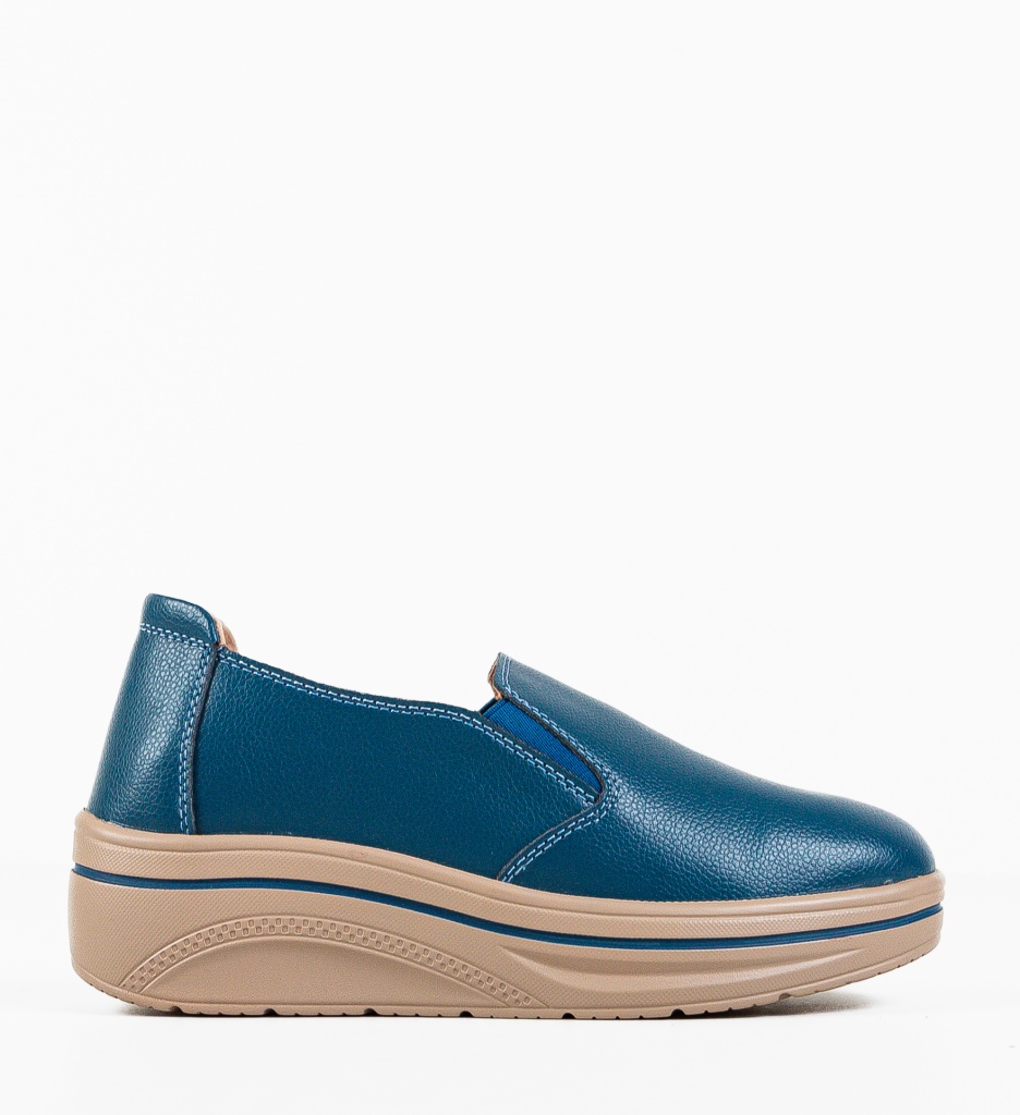 Pantofi Casual Alpino Albastri - Confort Stil - imagine 5