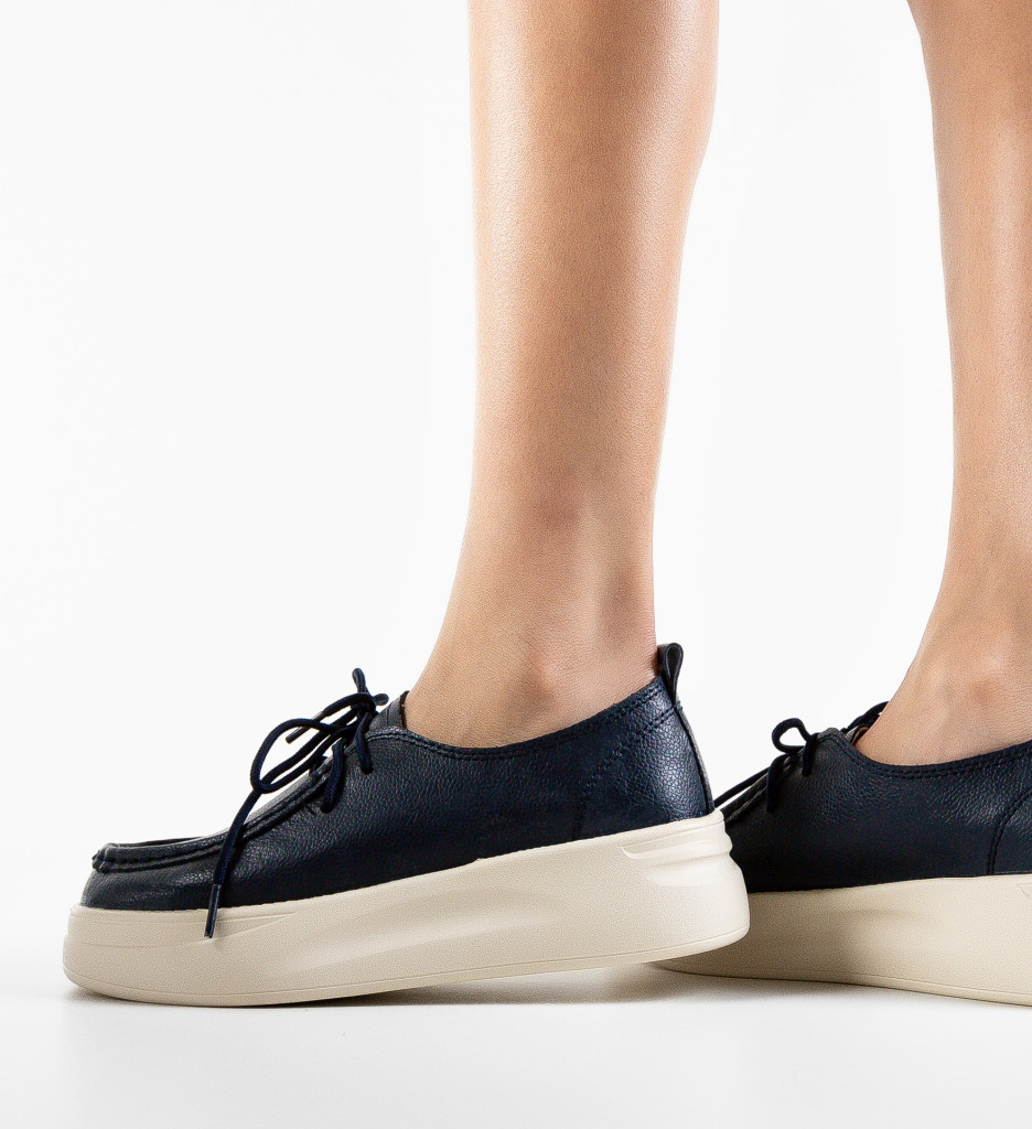 Pantofi Jange Bleumarin | Confort Casual Zilnic - imagine 2