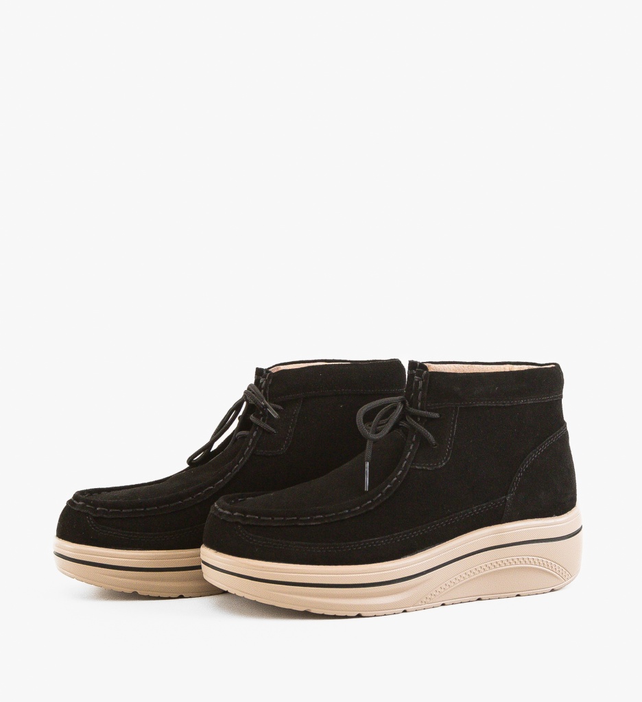 Ghete Dama Janne Negre - Confort si Stil Casual - imagine 7