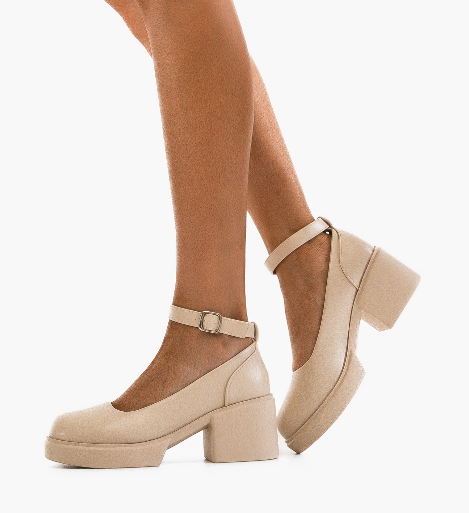 Pantofi dama Grima Bej - Eleganță și confort - imagine 4
