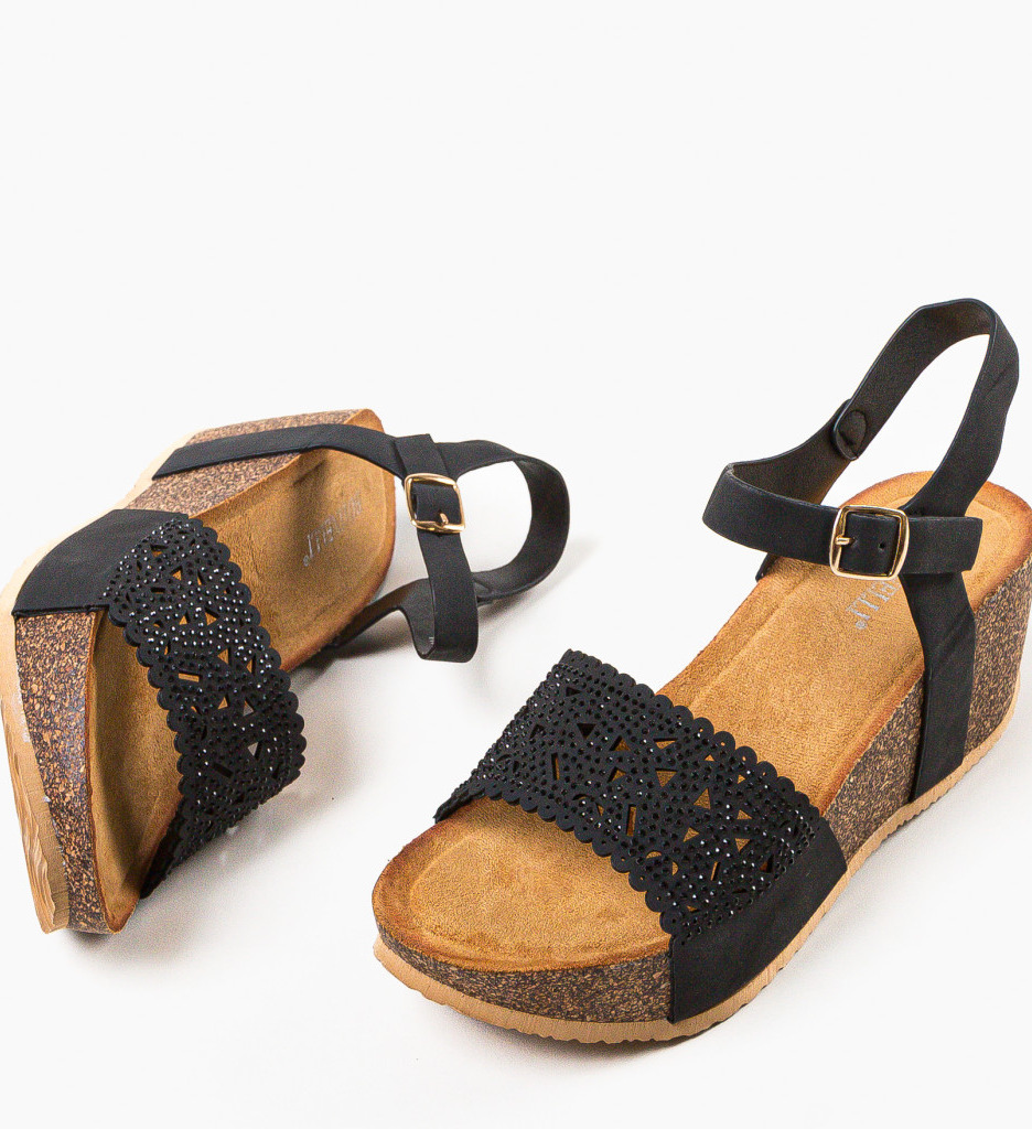 Platforme Dama Tessa Negre - Eleganță și Confort - imagine 6