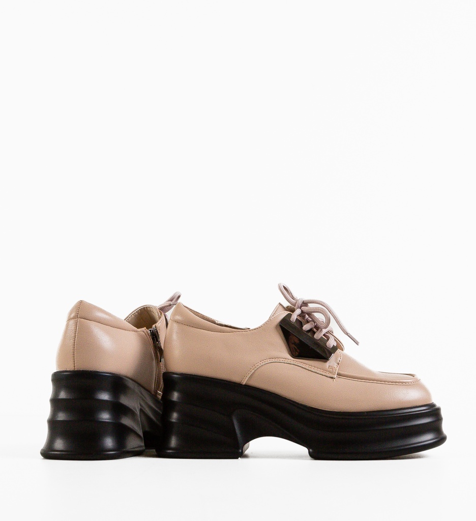 Pantofi Casual Dama Bej Barteon - Eleganță Zilnică - imagine 5