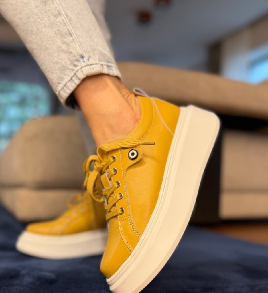 Pantofi Casual Nuandre Galbeni – Stil și Confort