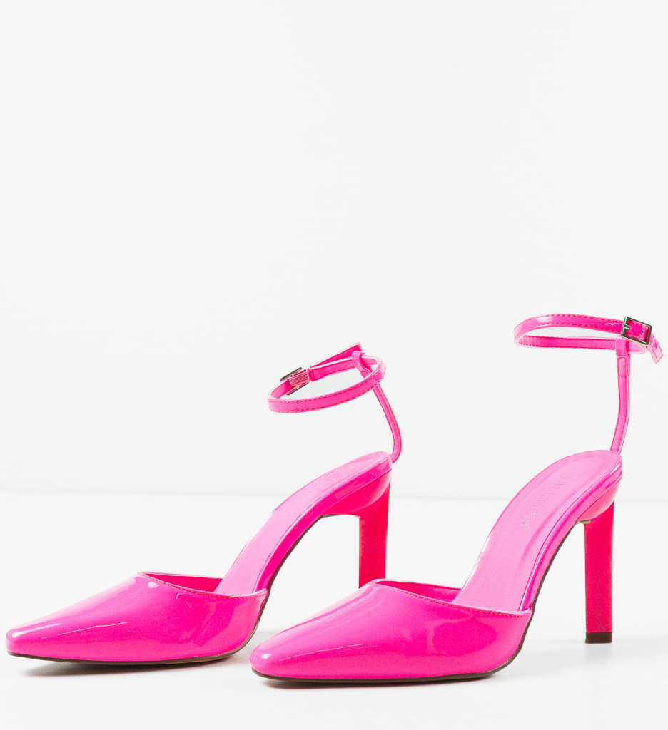 Pantofi Hayden Roz cu Toc Elegant - Stil Feminin - imagine 5