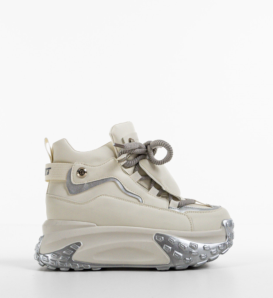 Sneakers Dama Myzor Albi | Stil și Confort - imagine 4