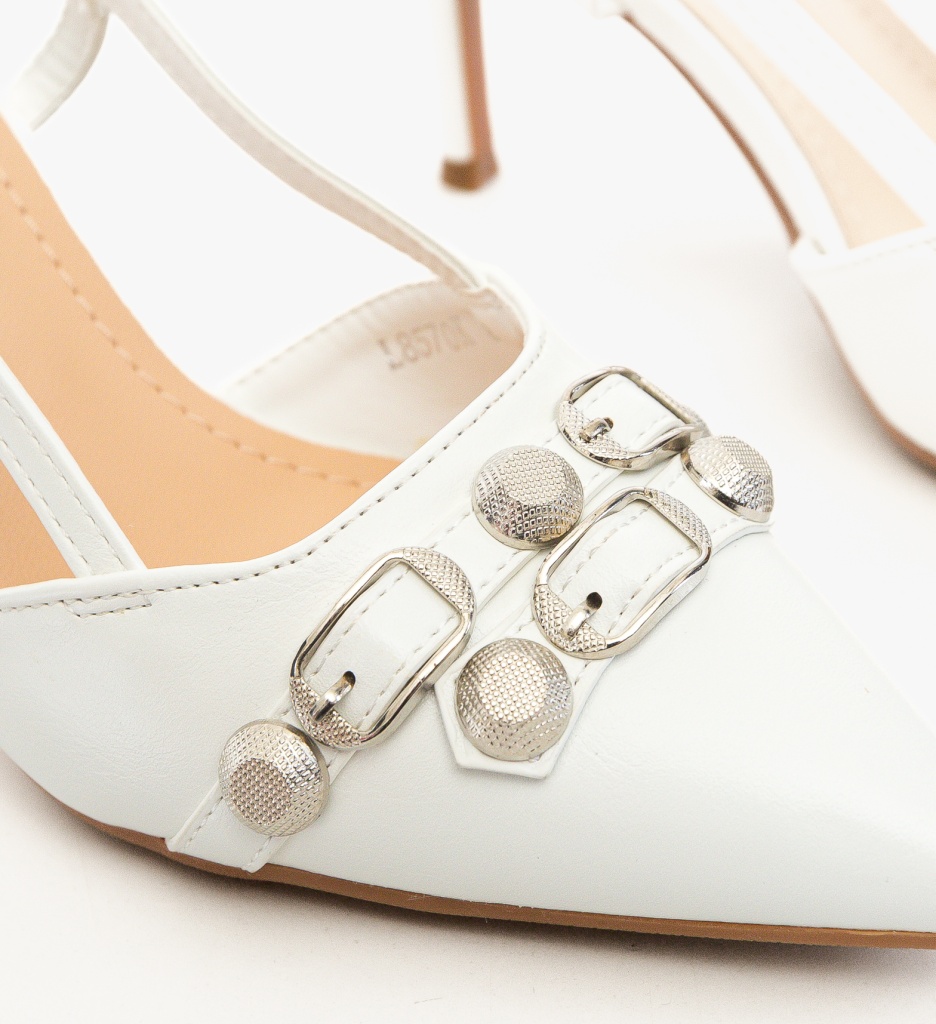 Pantofi Fleur Albi - Eleganță pentru Orice Ocazie - imagine 8