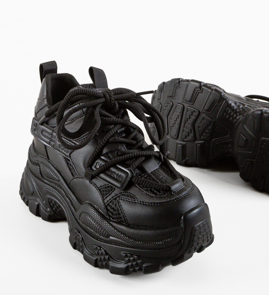 Sneakers Dama Shan Negri | Confort și Stil - imagine 7