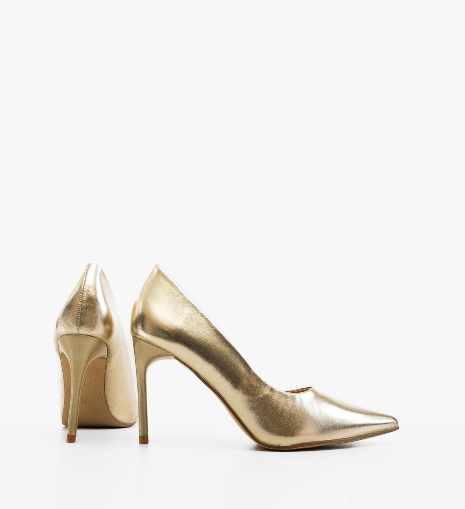 Pantofi Stiletto Neybar Aurii - Eleganță Maximă - imagine 5