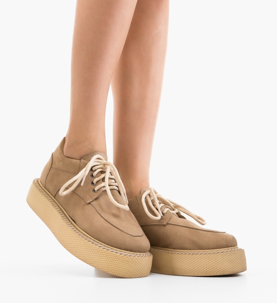 Pantofi Casual Fagen Bej - Confort și Stil