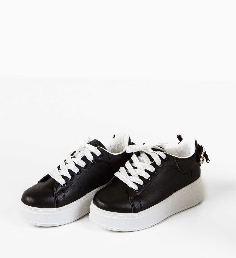 Sneakers Dama Wilkins Negri | Confort & Stil - imagine 6
