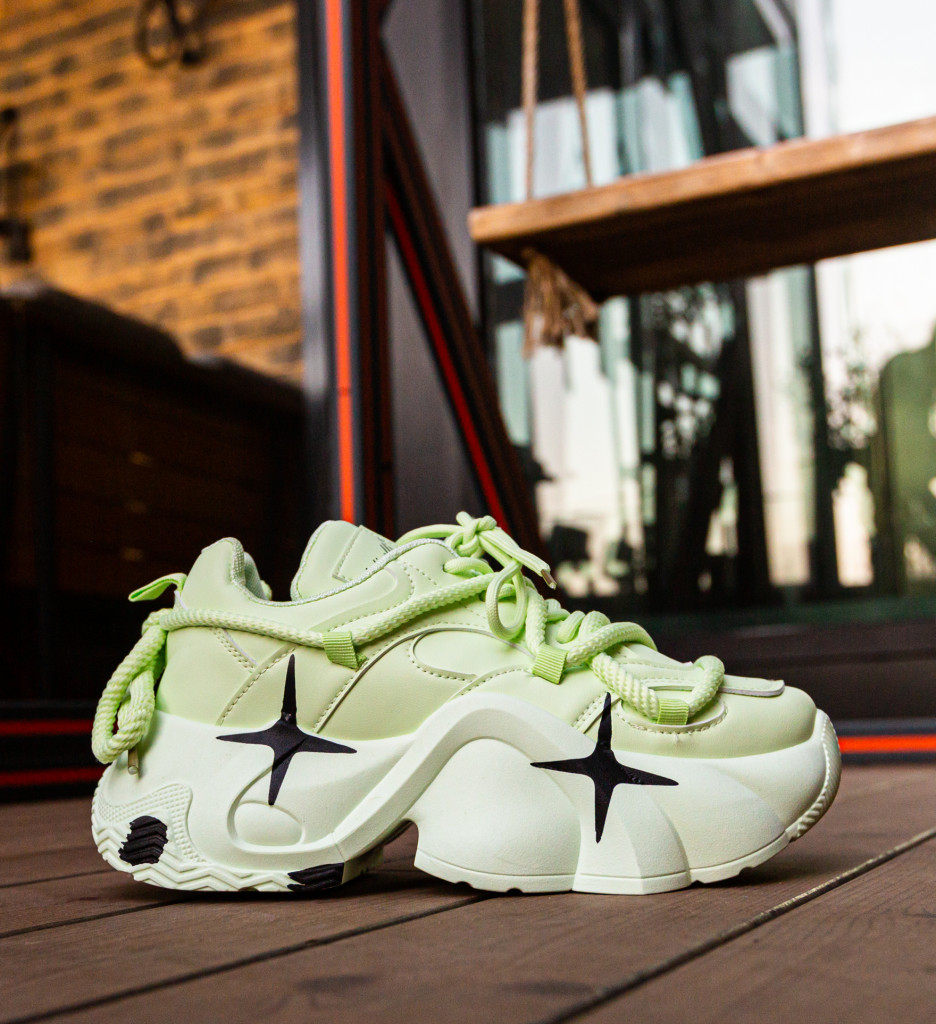 Staruye Sneakers Dama Verzi | Stil Modern - imagine 5