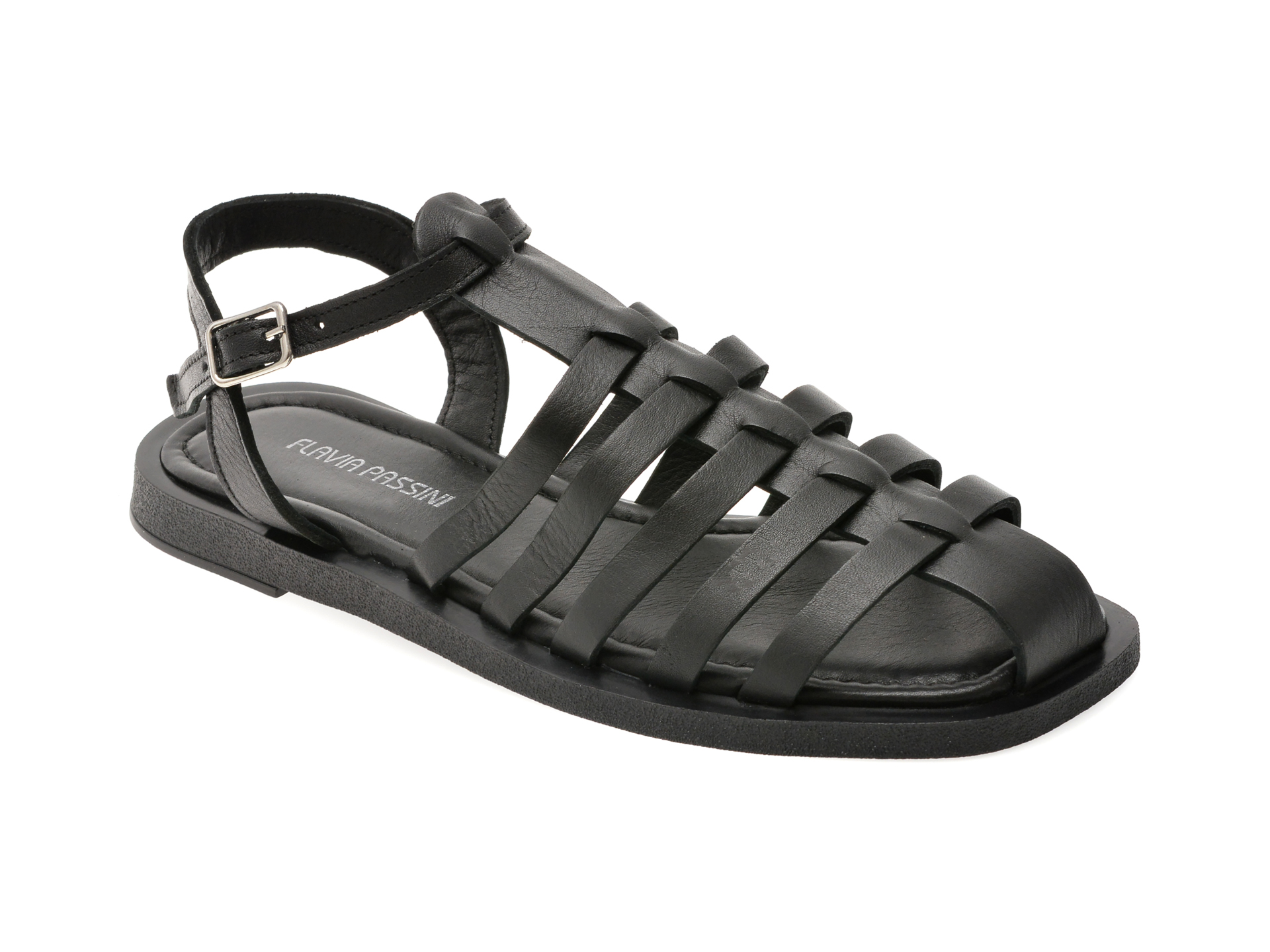 Sandale Flavia Passini negre din piele