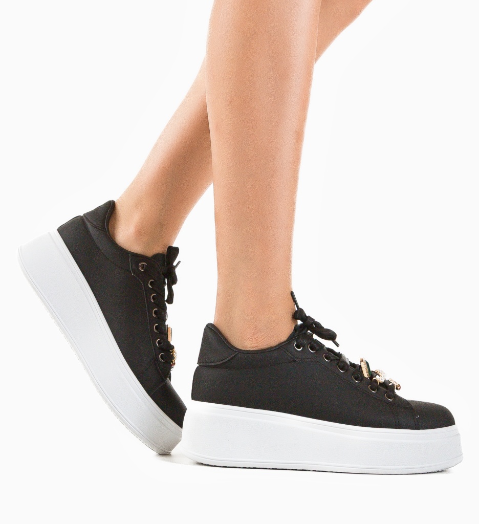 Sneakers Dama Bryson Negri | Confort Asigurat - imagine 2