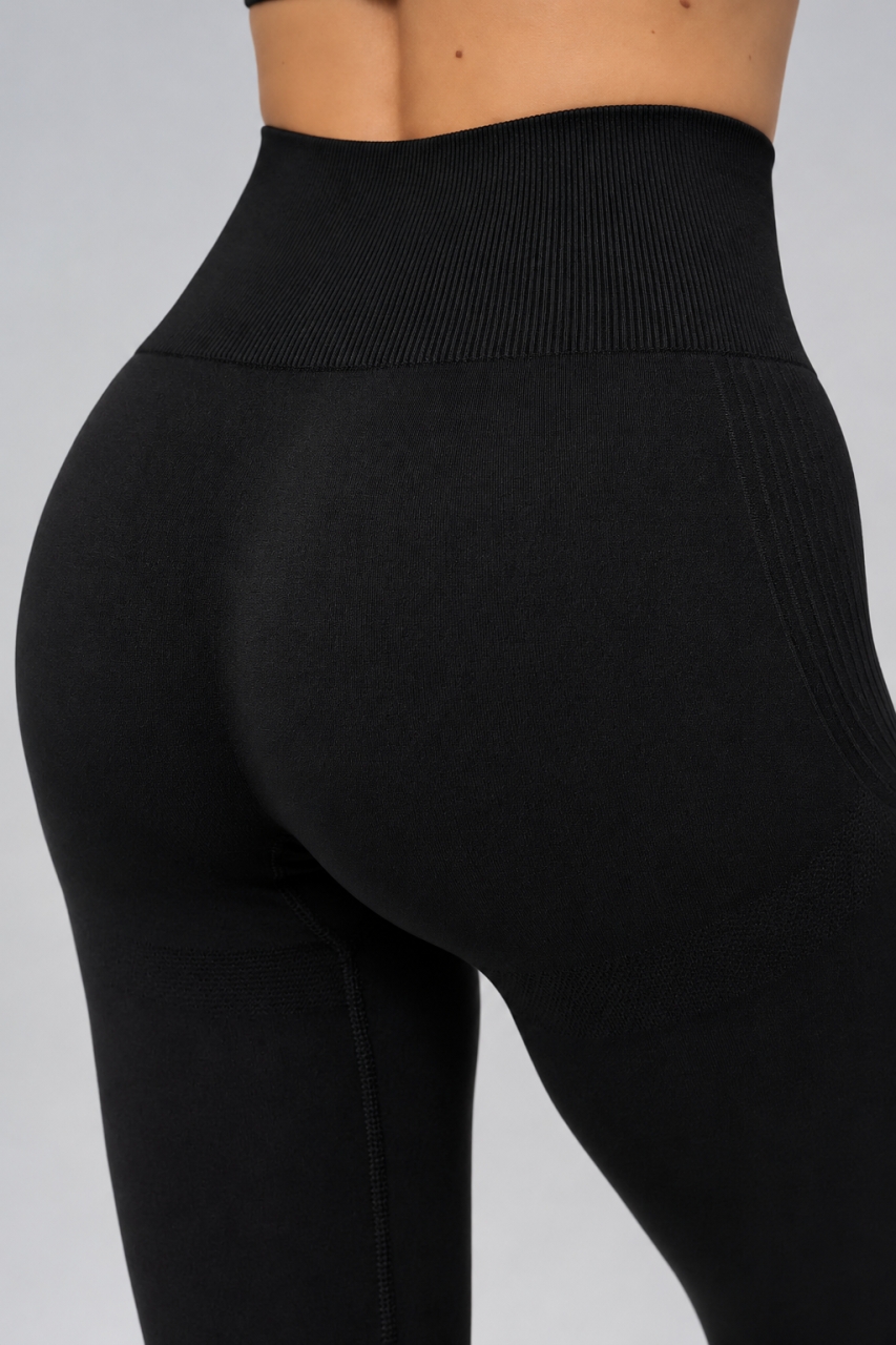 Colanti sport seamless push-up Marquise LGS07 negru - imagine 5