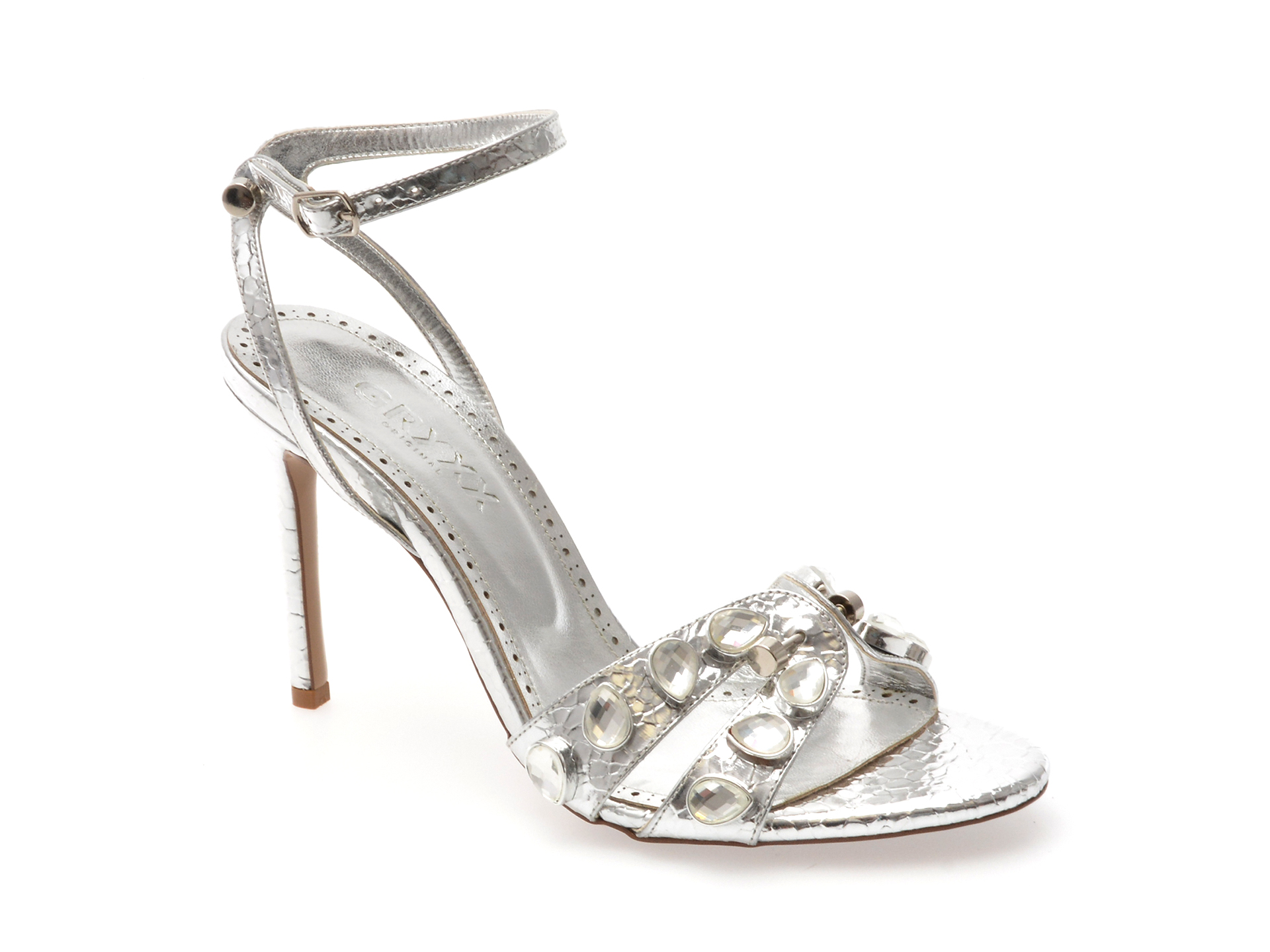 Sandale Elegante Argintii Gryxx | Eleganță Asigurată
