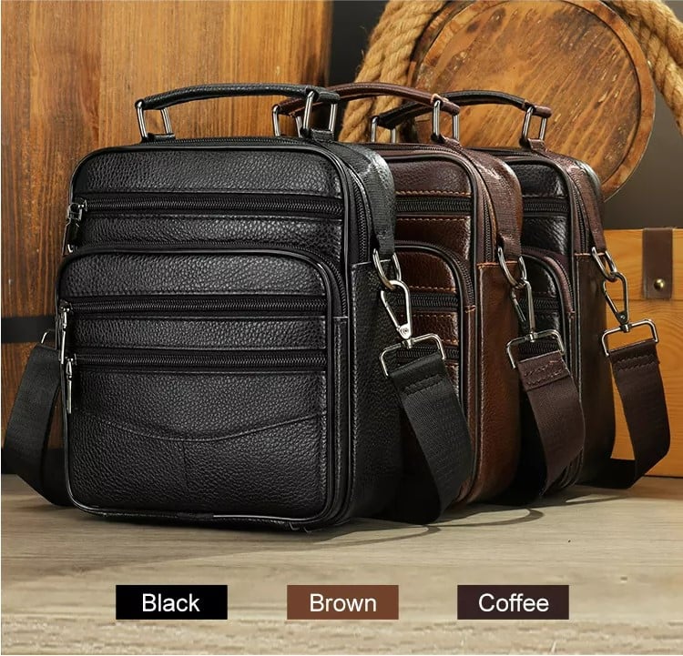 Geanta Umar Barbati Piele Naturala | Oem Elio - imagine 5