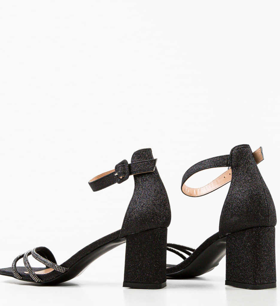 Sandale Toc Geirmun Negre - Stil și Eleganță - imagine 4