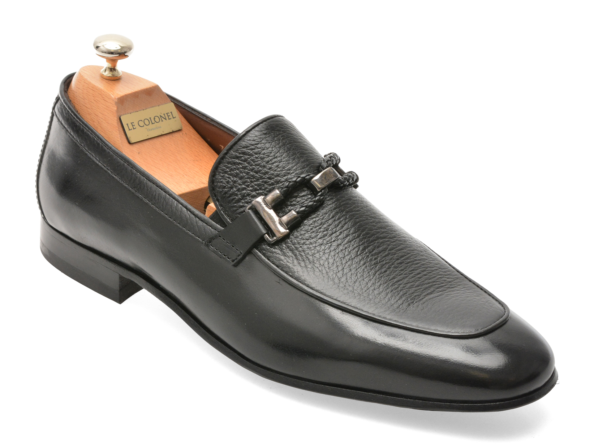 Mocasini LE COLONEL negri, piele naturală