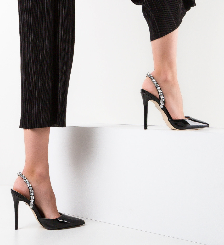 Pantofi Dama Bleom Negri | Eleganță și Stil