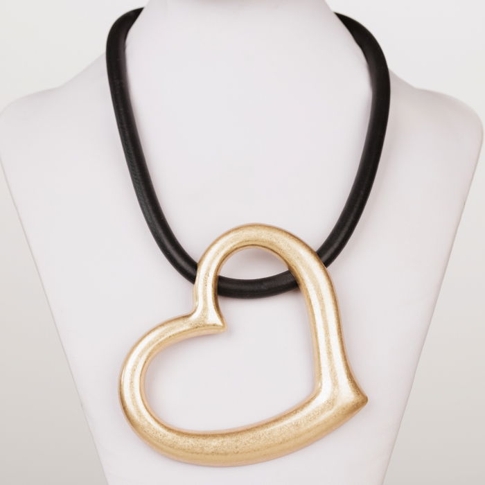 Colier Inima Aurie Shopika | Eleganță Modernă