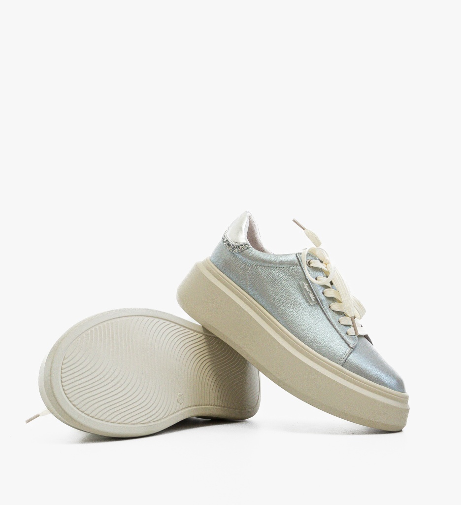 Pantofi Casual Lalere Argintii Eleganți - imagine 5
