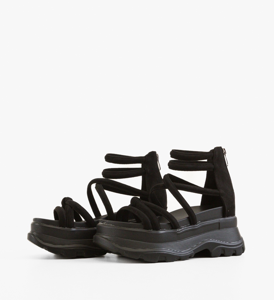 Platforme dama Klara Negre - Eleganta si Stil - imagine 3