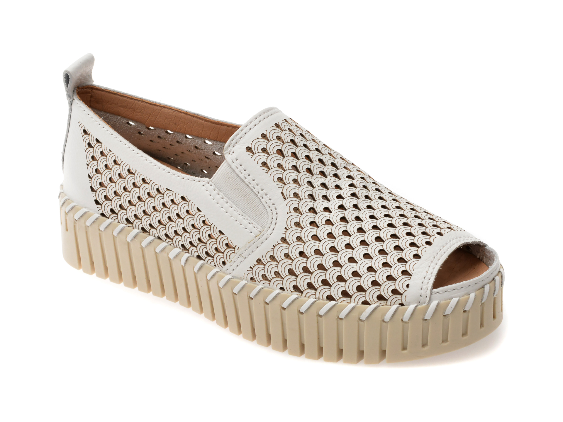 Pantofi Flavia Passini Piele Albi | Confort