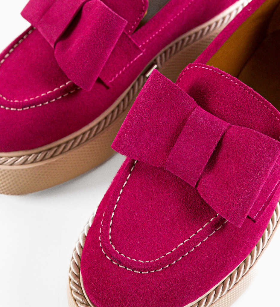 Pantofi Casual Dama Kivu Fuchsia | Confort Zilnic - imagine 8