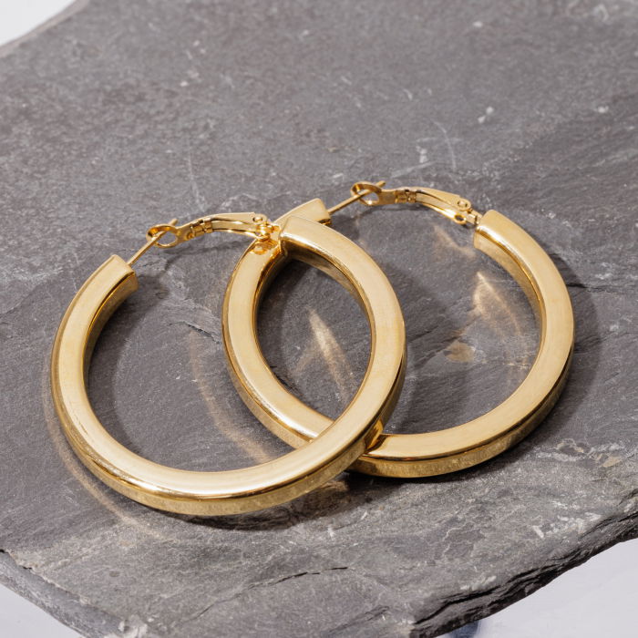 Cercei Creole Auriu Shopika | Stil Modern