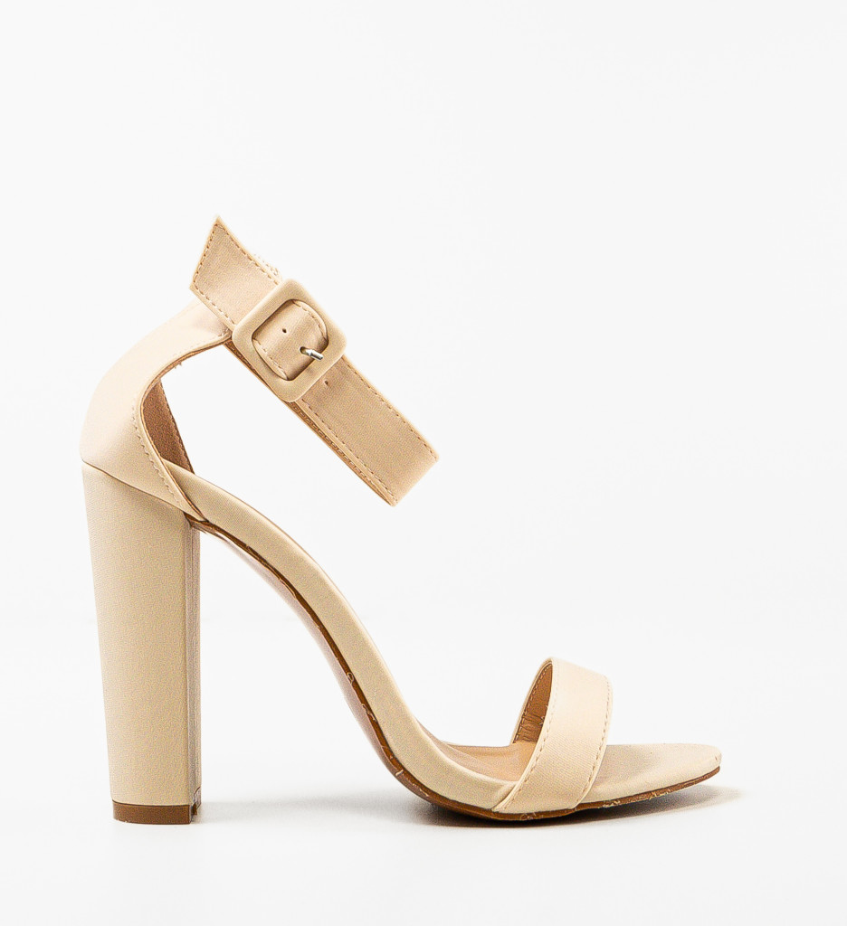 Sandale Rigmo Bej cu Toc Elegante - imagine 4