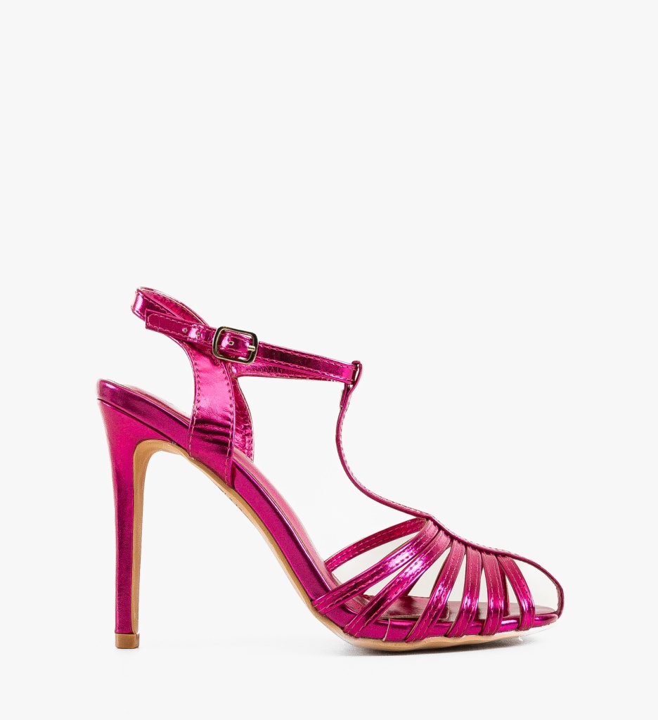 Sandale cu Toc Bronte Fuchsia | Eleganță și Stil - imagine 4