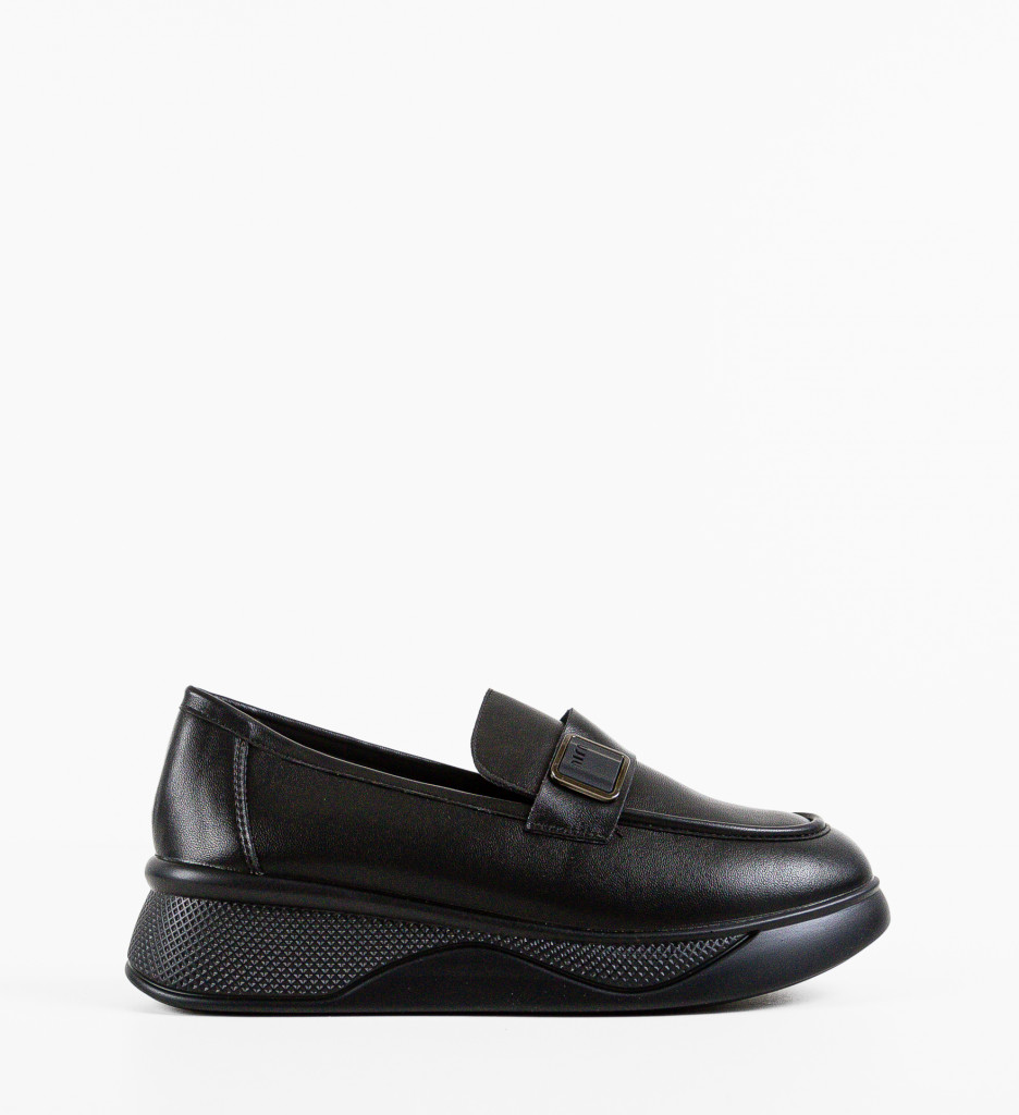 Pantofi Casual Dama Catlyn Negri Confort - imagine 6