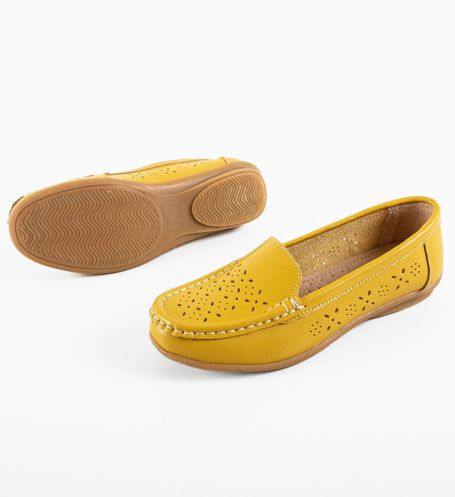 Pantofi Debar Galbeni - Stil si Confort Urban - imagine 7