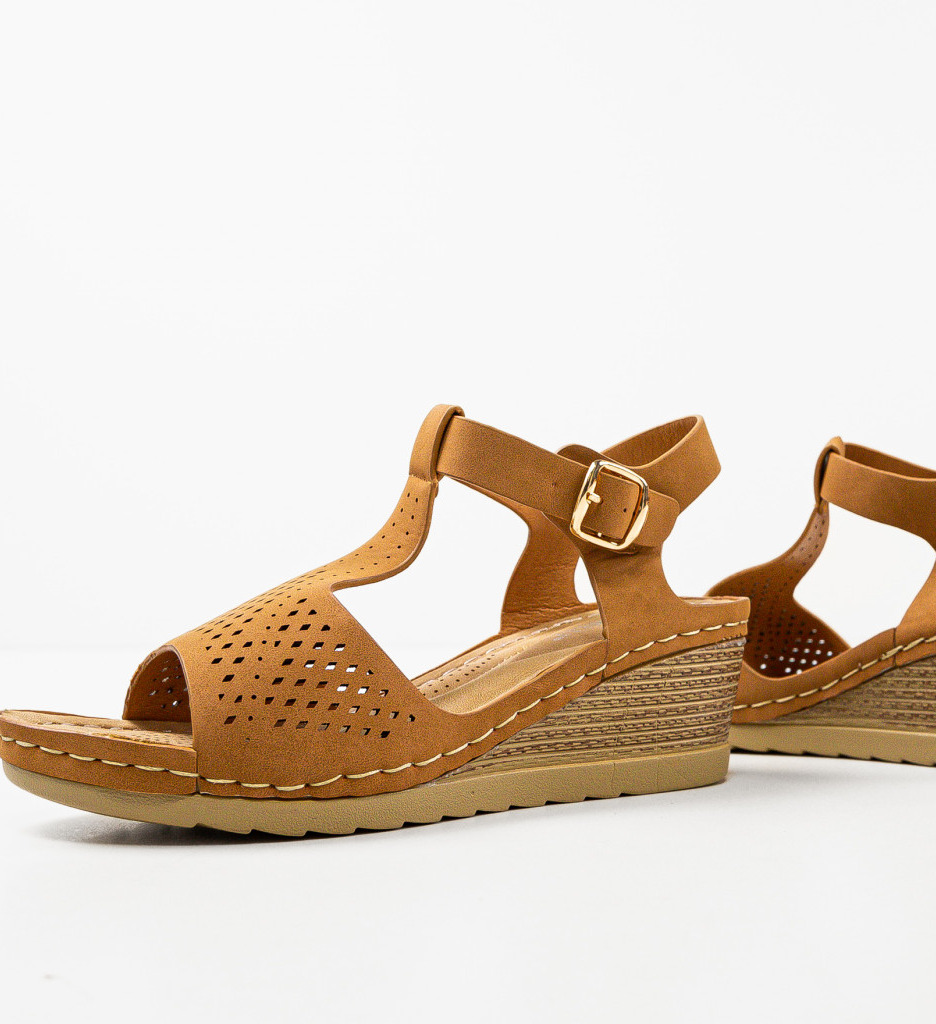 Sandale Dama Carolus Camel | Elegante și Comode - imagine 5