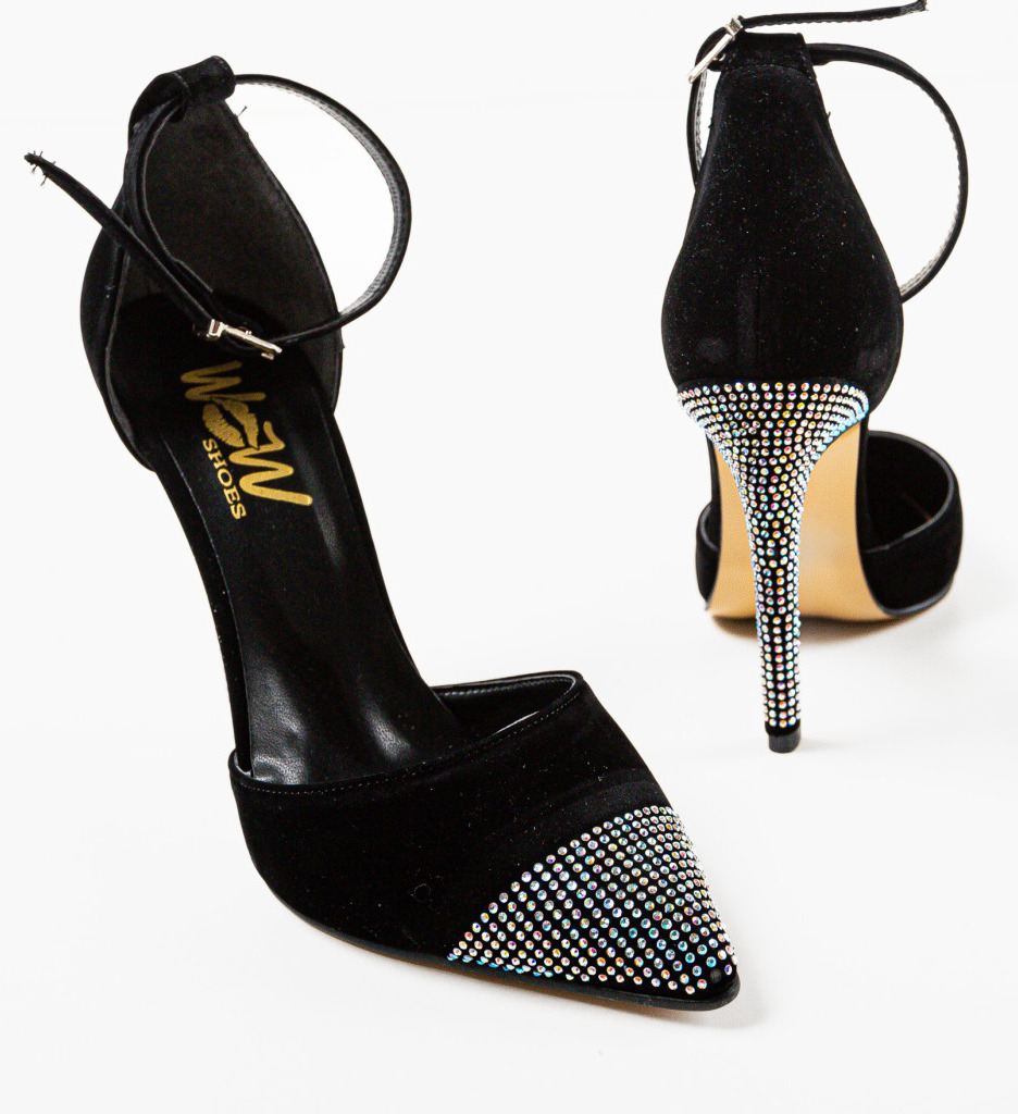 Pantofi cu Toc Elekctra Negri - Eleganță Asigurată - imagine 8