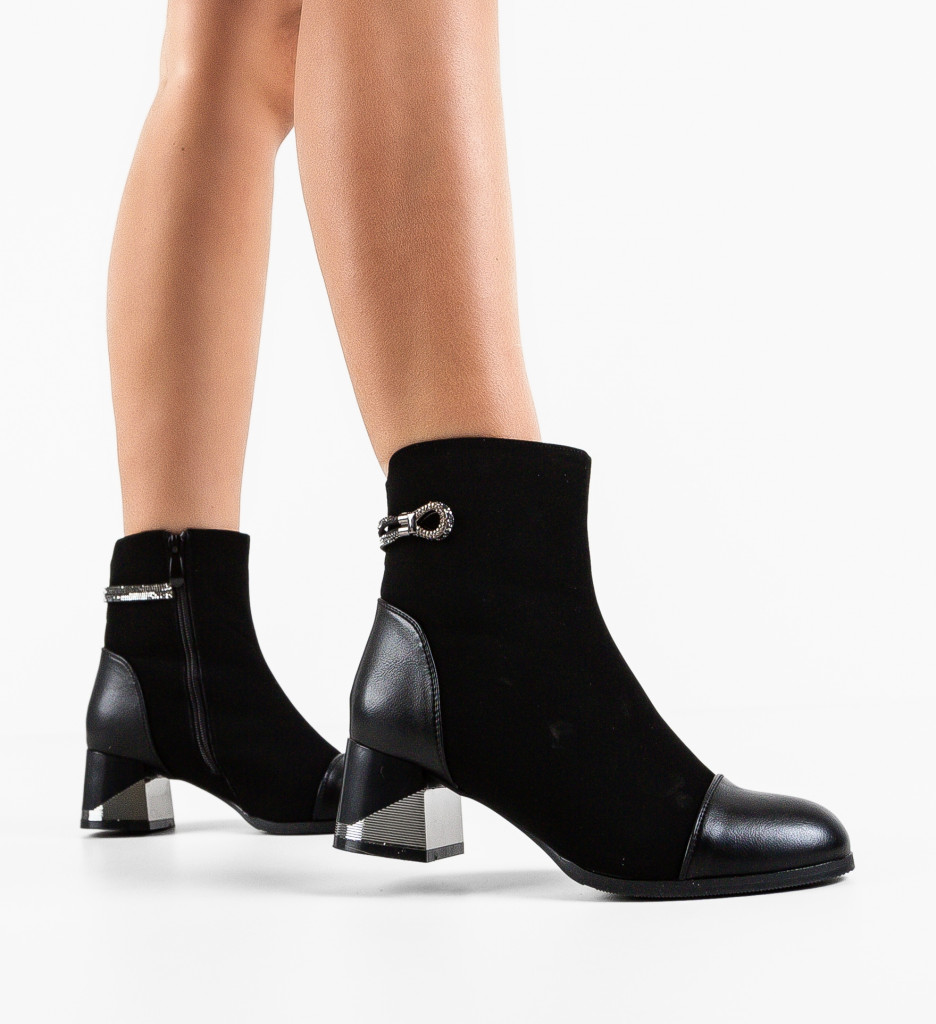 Botine Dama Riggs Negre | Stil și Confort - imagine 2