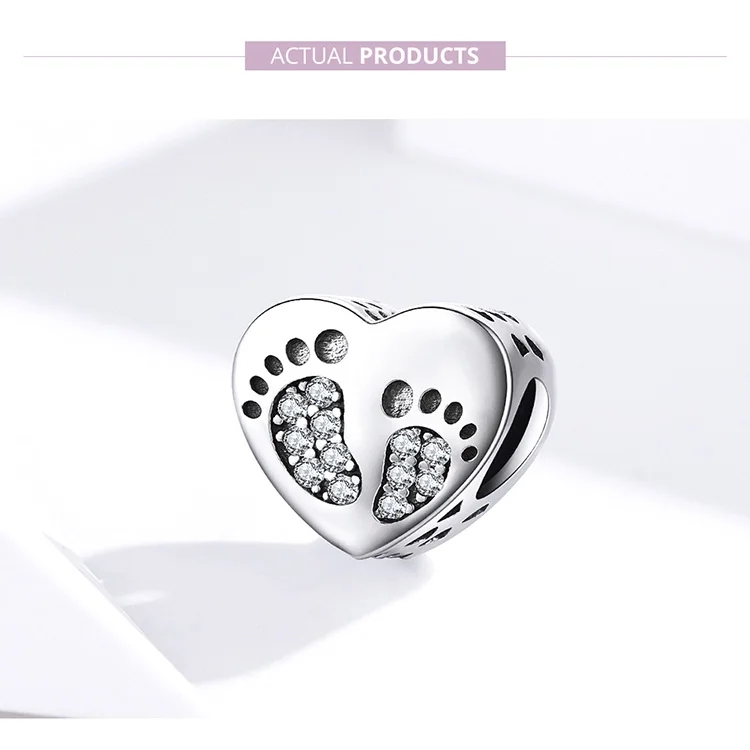 Charm Argint Footprint Delis | Amintire Prețioasă - imagine 2