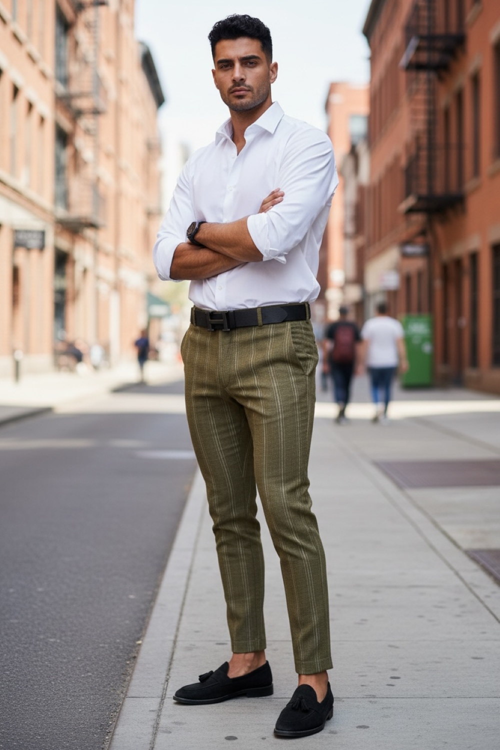 Pantaloni Barbati Casual Dungi Bumbac 100% - imagine 2