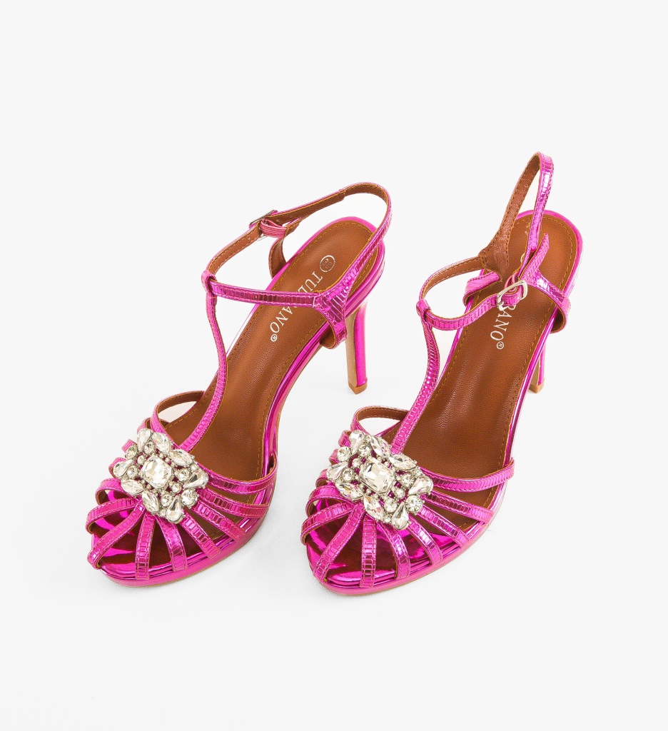 Sandale Ghimli Fuchsia - Eleganță și Stil - imagine 4