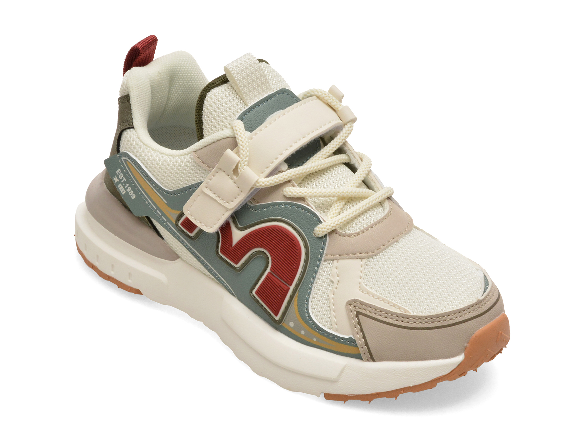 Pantofi Selection Kids Bej Textil Confort