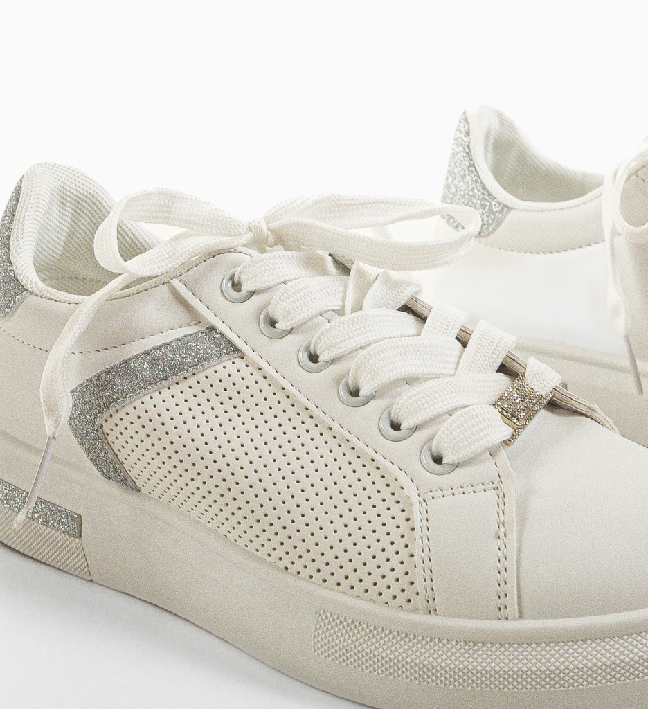 Pantofi Sport Herbie Argintii - Stil Urban Modern - imagine 8