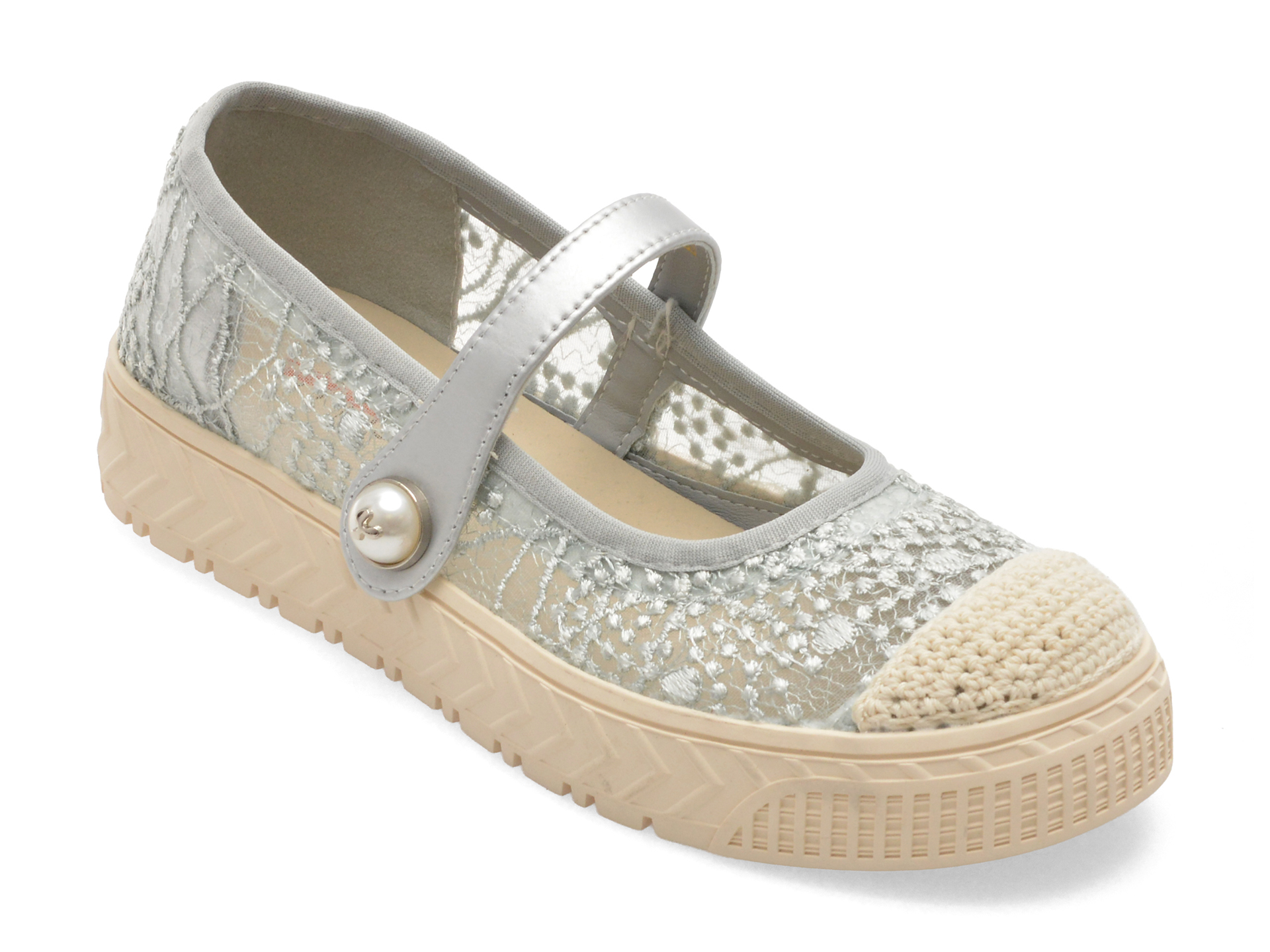 Pantofi PASS COLLECTION Gri Casual din Textil