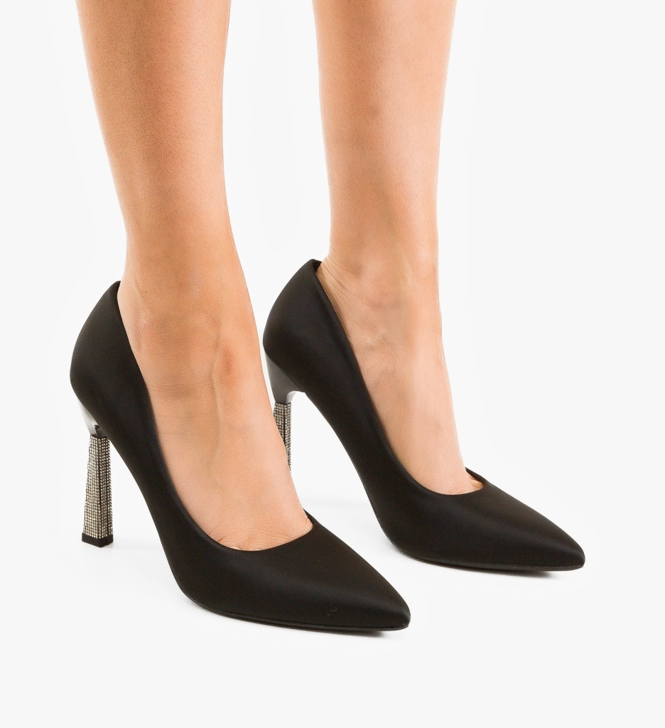 Pantofi Toc Karem Negri | Eleganță și Confort