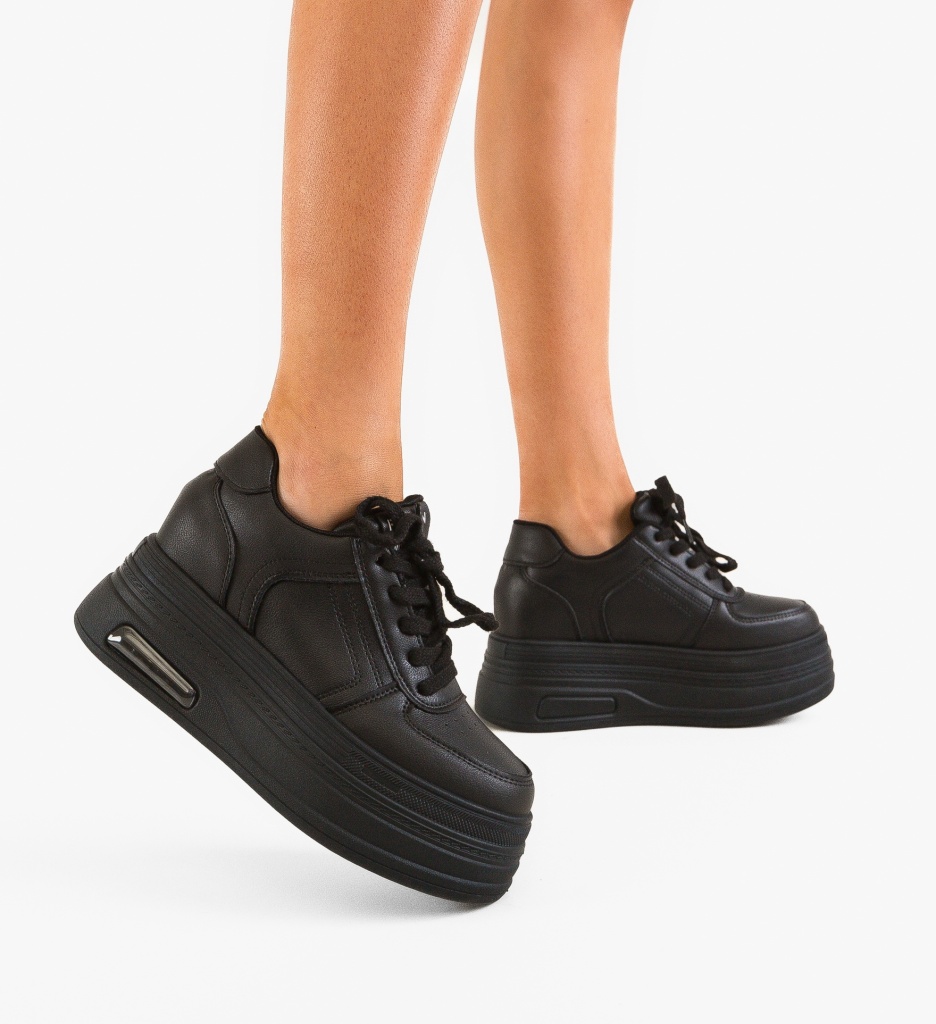 Sneakers Dama Mixing Negri - Confort și Stil