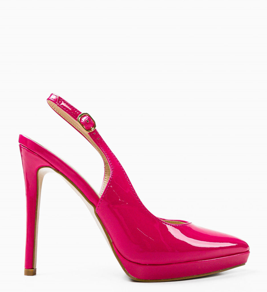 Pantofi Toc Rajendra Fuchsia - Eleganță Feminină - imagine 6